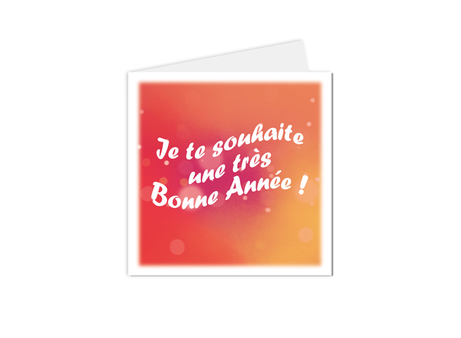 Carte je te souhaite une très bonne année !