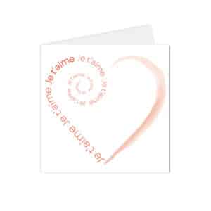 Carte tourbillon de je t'aime