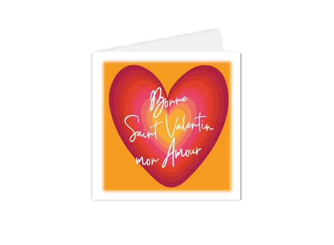 Carte "bonne saint valentin mon Amour"