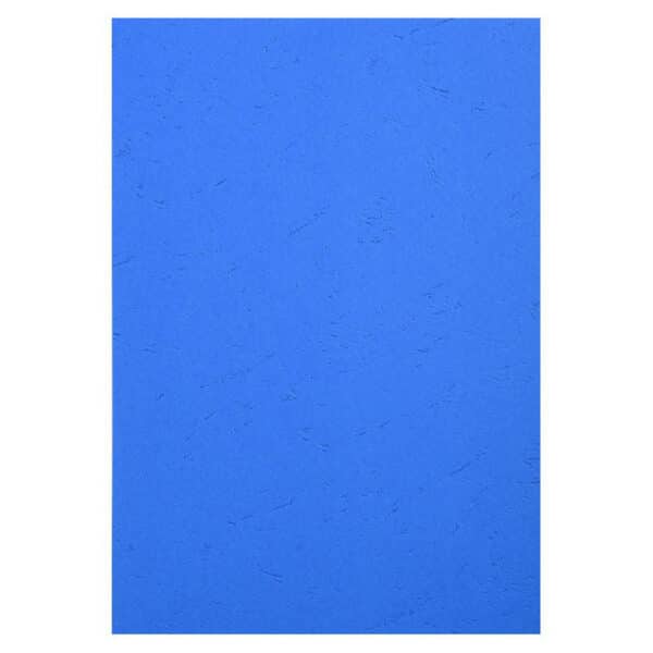 Papier cartonné épais grain cuir bleu format A4-plat de couverture - couverture de dossier-scrapbooking