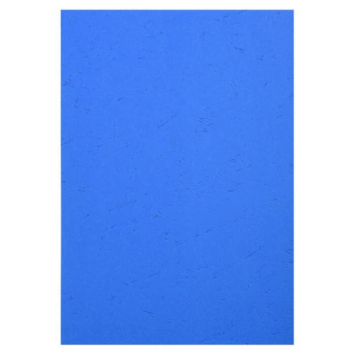 Papier cartonné épais grain cuir bleu format A4-plat de couverture - couverture de dossier-scrapbooking