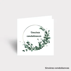 Carte Postale - Condoléances