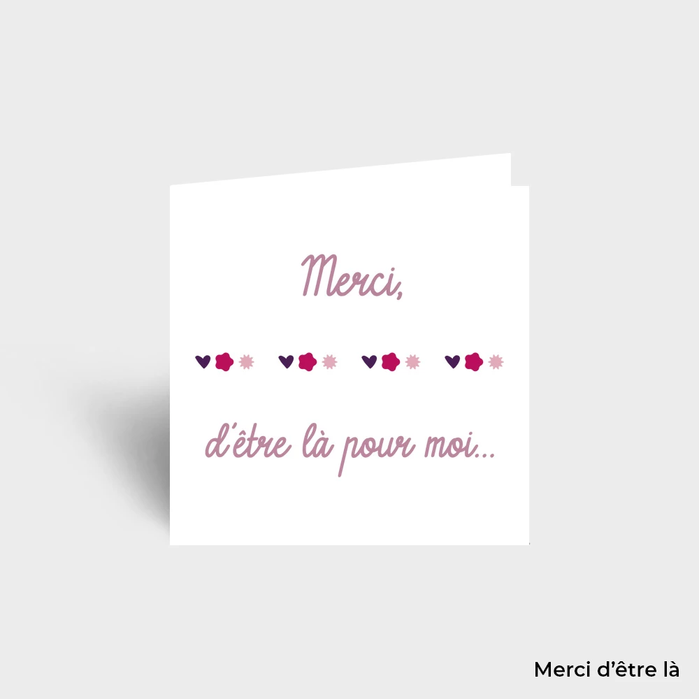 Carte Postale - Remerciement