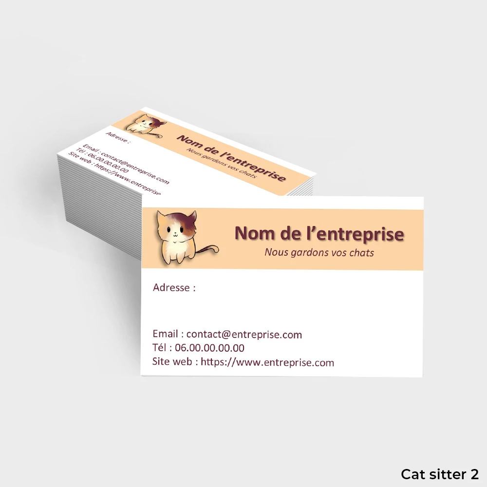 Cartes de visite Métier Animalier – Image 6