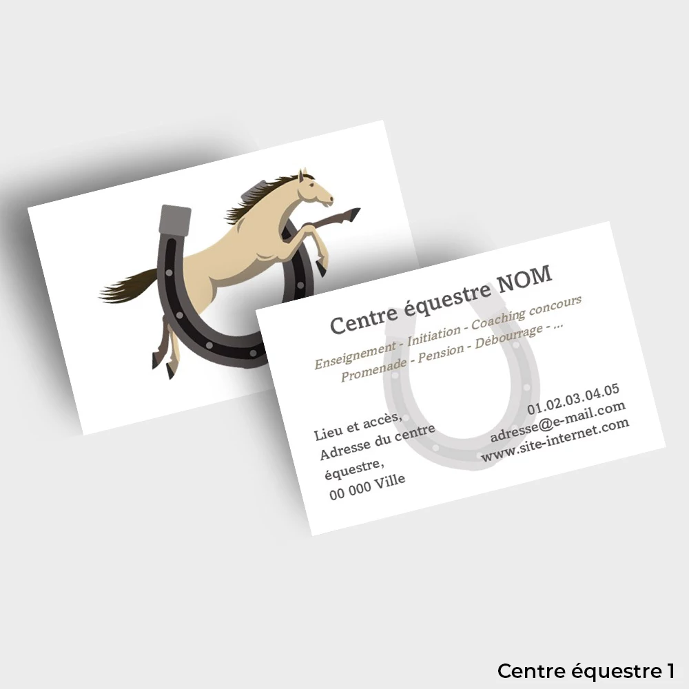Cartes de visite Métier Animalier – Image 8