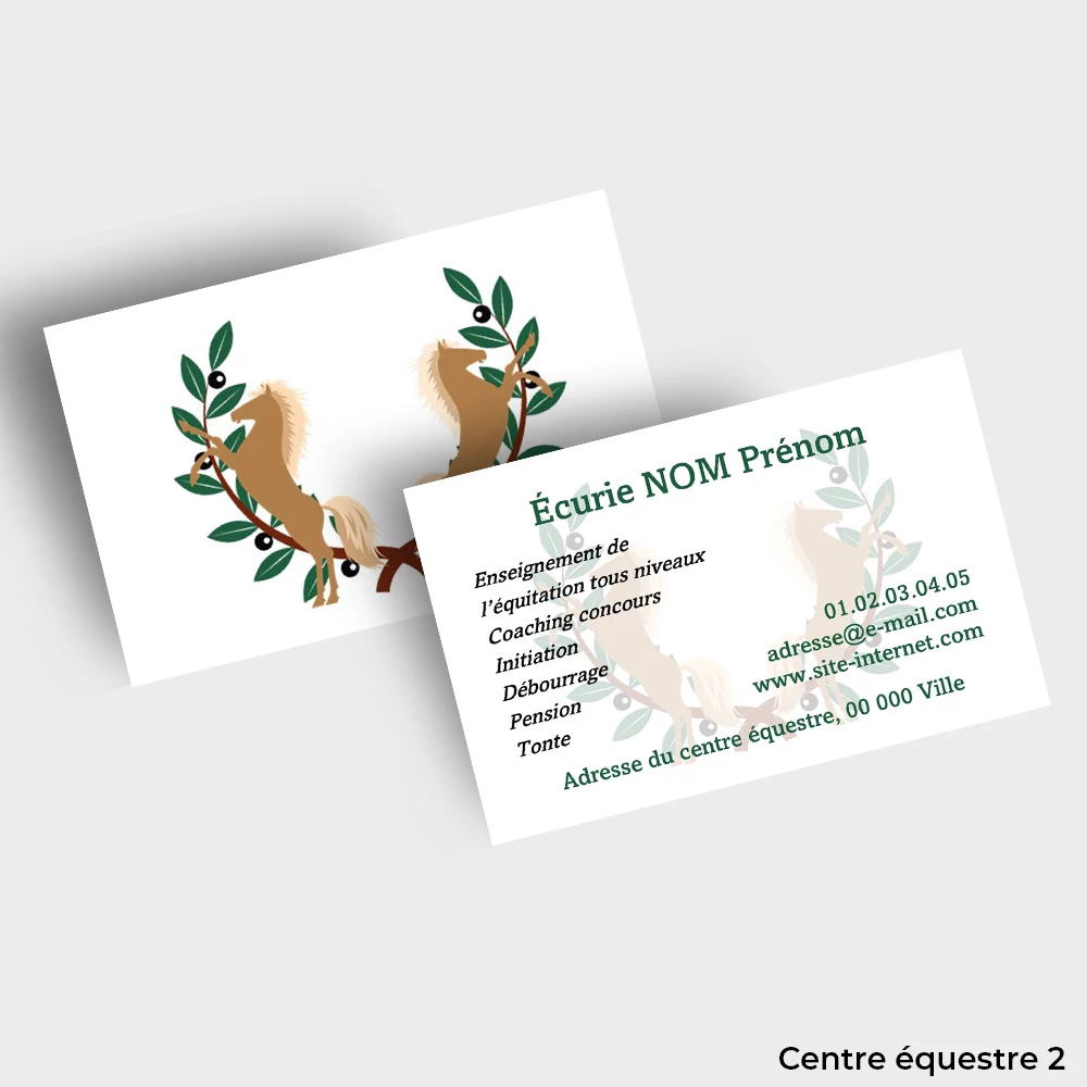 Cartes de visite Métier Animalier – Image 9