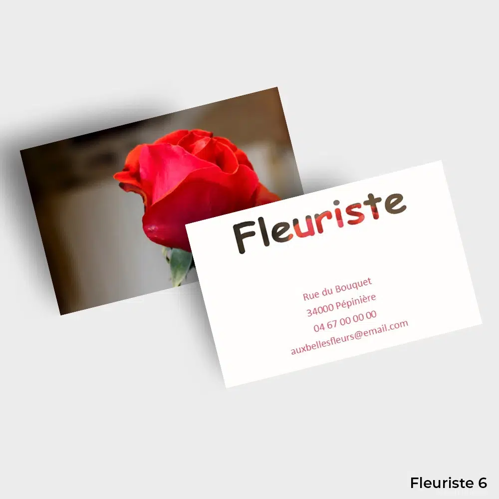 Cartes de visite Fleuriste / Jardinier – Image 7