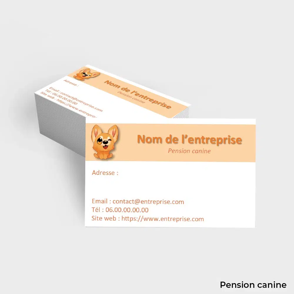 Cartes de visite Métier Animalier – Image 10