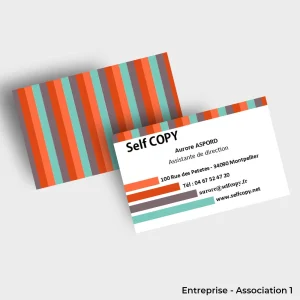 Cartes de visite Entreprise Association