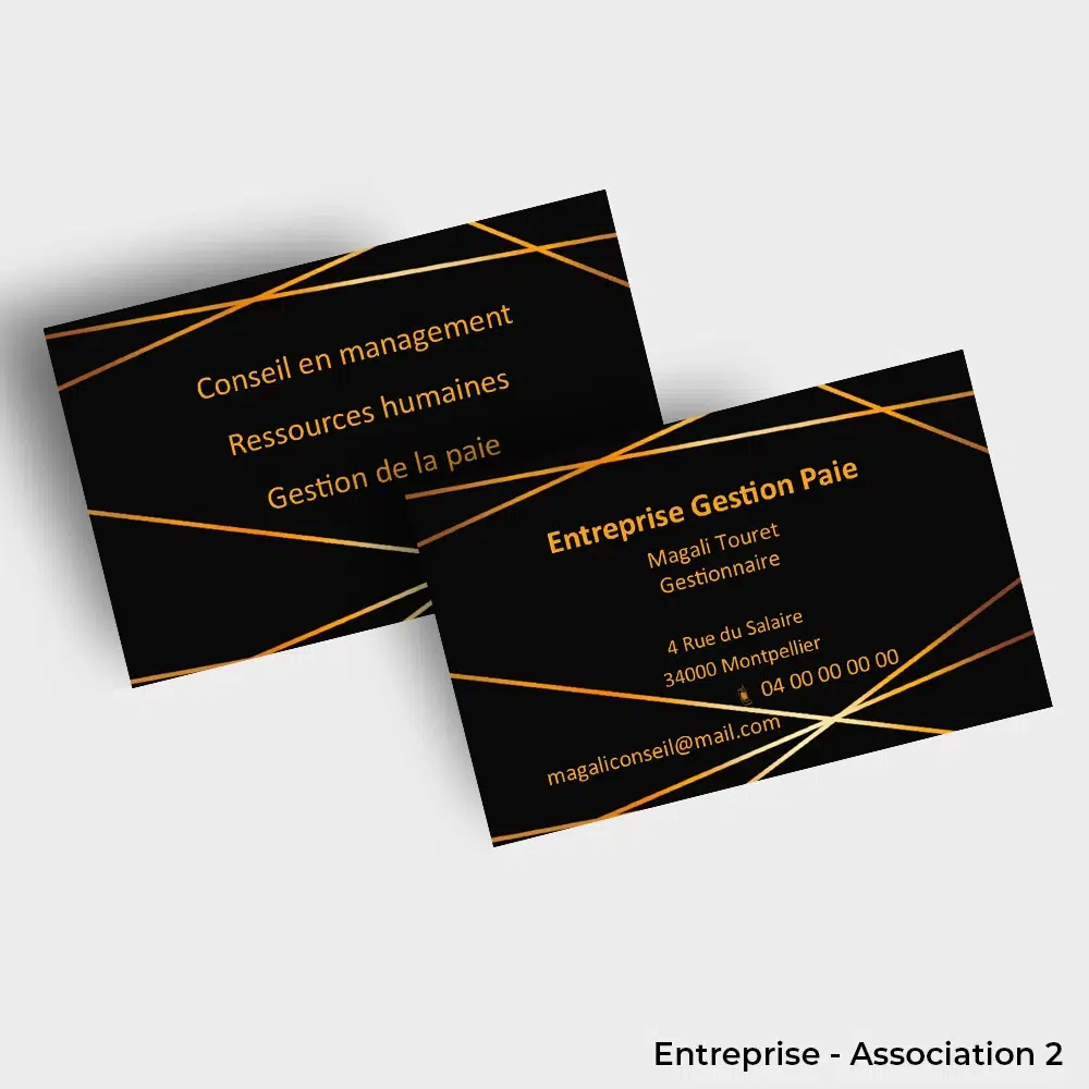 Cartes de visite Entreprise Association – Image 2