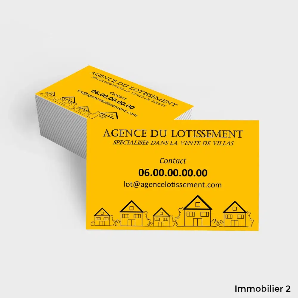 Cartes de visite Immobilier – Image 2