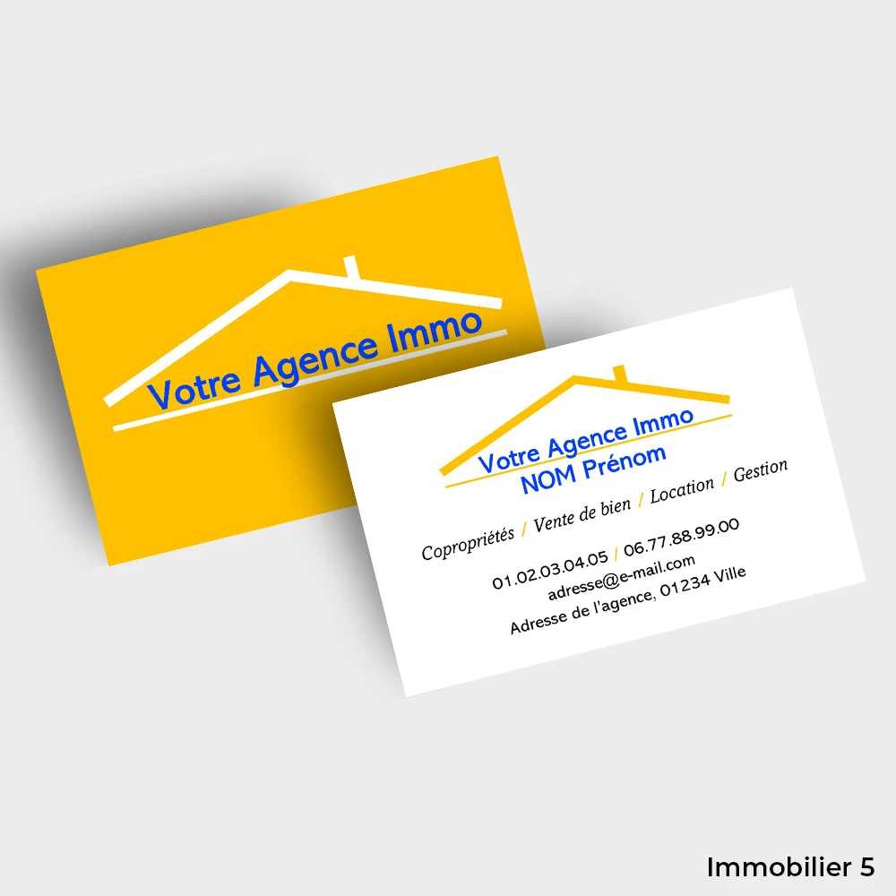 Cartes de visite Immobilier – Image 5
