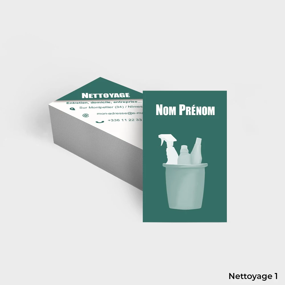 Cartes de visite Nettoyage