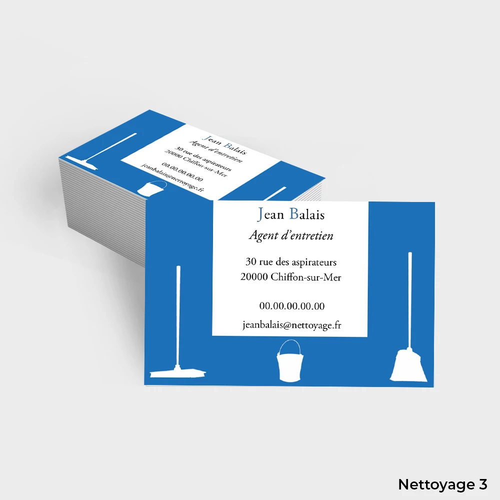 Cartes de visite Nettoyage – Image 3