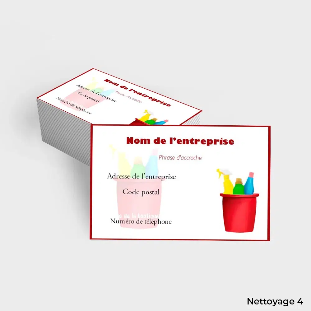 Cartes de visite Nettoyage – Image 4