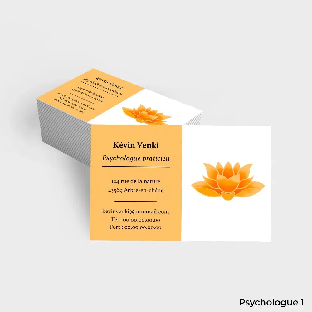 Cartes de visite Psychologue