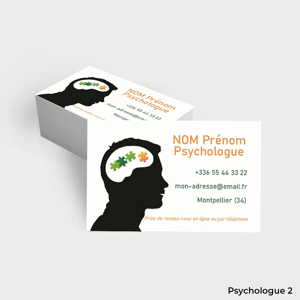 Cartes de visite Psychologue – Image 2