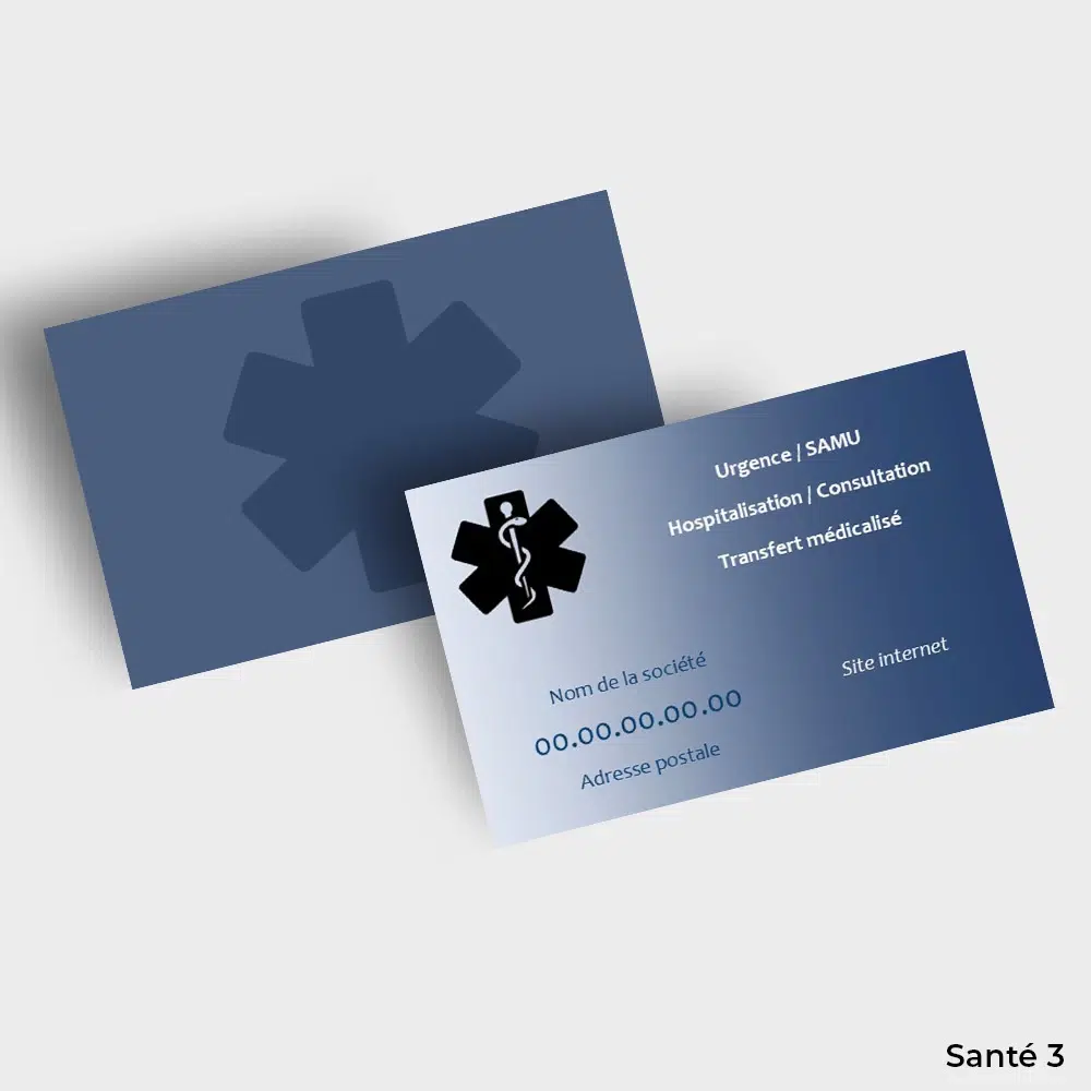 Cartes de visite Santé – Image 3