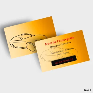Cartes de visite Taxi