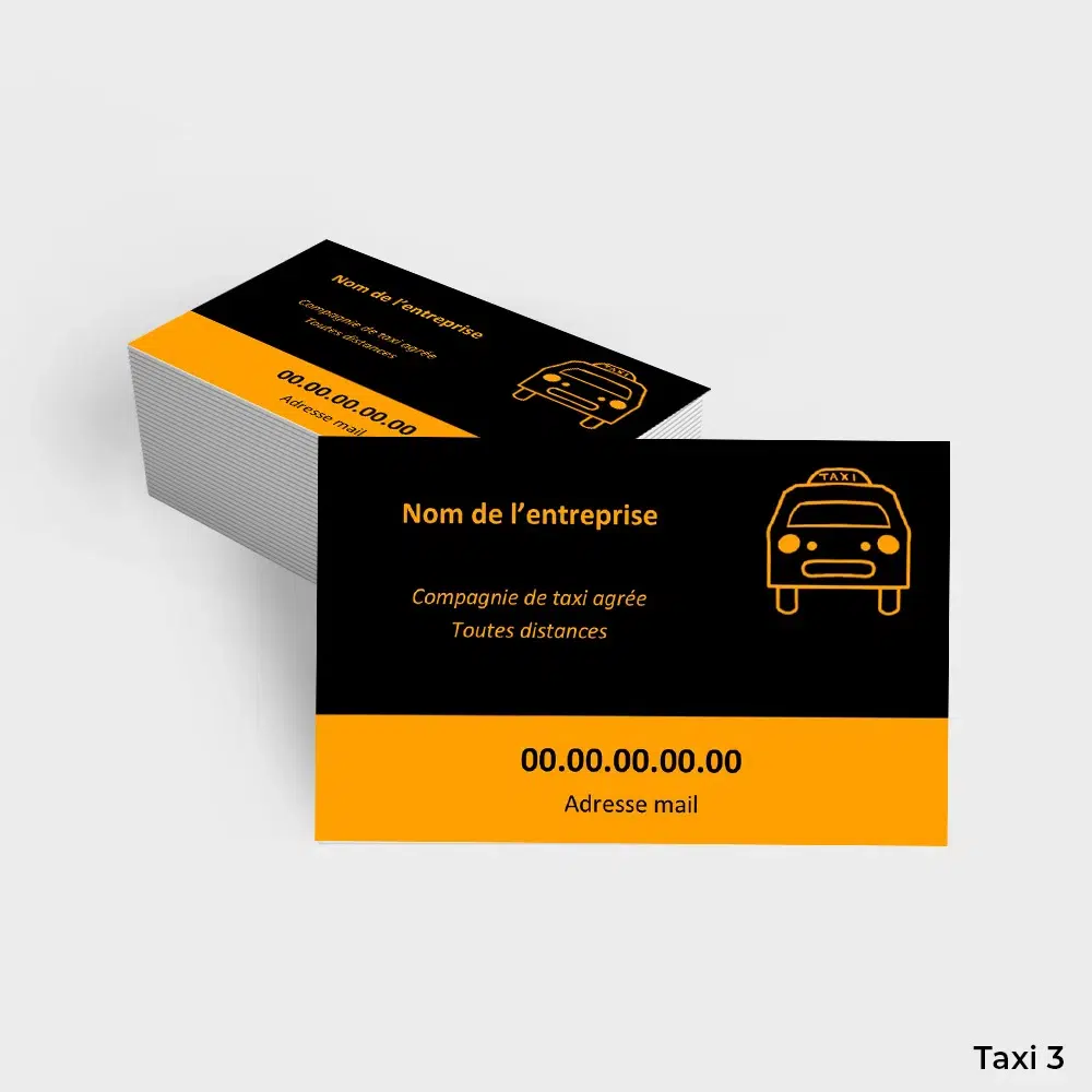Cartes de visite Taxi – Image 3