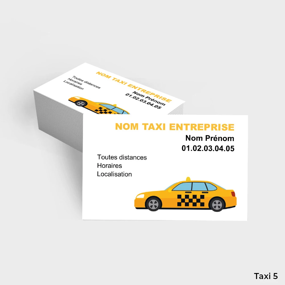 Cartes de visite Taxi – Image 5