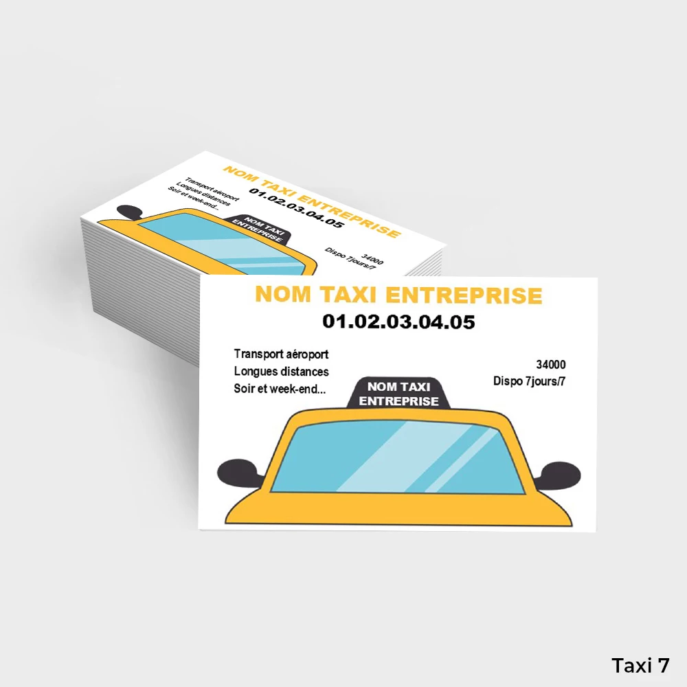 Cartes de visite Taxi – Image 7