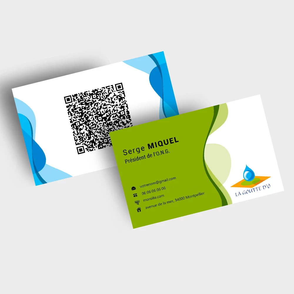 Cartes de visite Indéchirable
