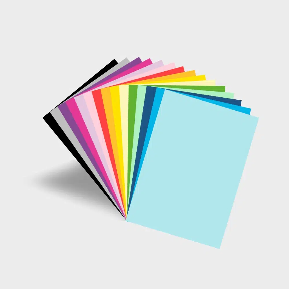Papier coloré 160g / Couverture de dossier
